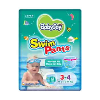 بيبي جوي حفاضات السباحة مقاس 4-5 وسط عبوة التوفير 11حبة