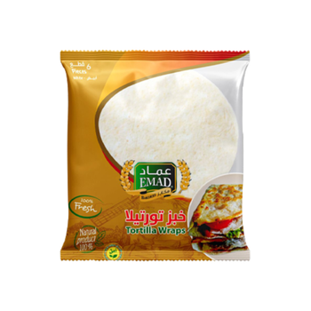 عماد خبز التورتيلا ابيض 6قطع