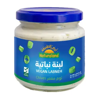 أرض الطبيعة لبنة نباتية ثوم معمر 180جرام