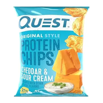 كويست رقائق البروتين الأصلية شيدر وكريمة حامضة 32جرام