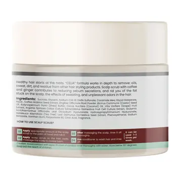 Celia Coffee & Ginger Scalp Scrub 215g