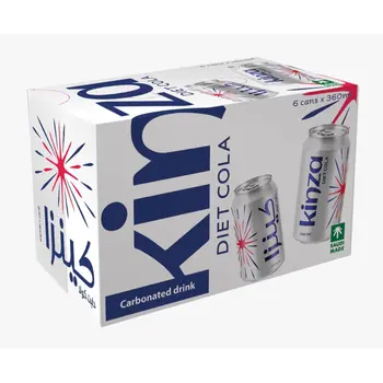 Kinza Soft Drink Cola Diet 6×360Ml