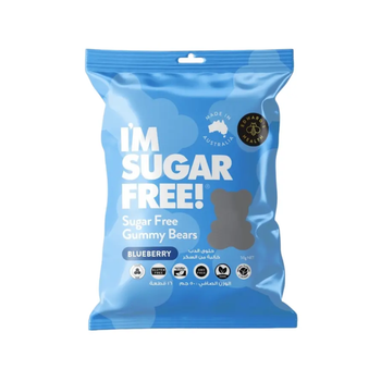 Sugar-Free Blueberry Gummy Bears 50g