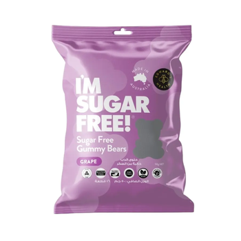 I Am Sugar Free Grape Gummies 50g