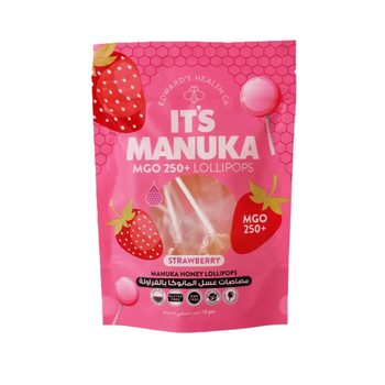 Edward's Health Co. Strawberry Manuka Lollipops 12 Pieces
