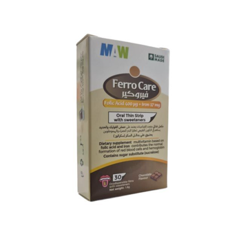 ماو فيرو كير شرائط فموية حديد وحمض الفوليك  30قطعة