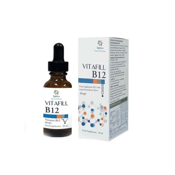Egylava Vitafill Vitamin B12 Drops Strawberry 30ml
