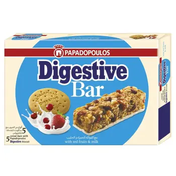 Papadopoulos Red Fruits Digestive Bar 140g