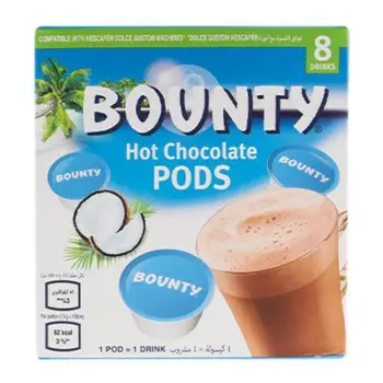باونتي كبسولات مشروب الشوكولاتة الساخنة  136جرام