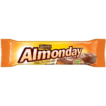 كوانتا المونداي شوكولاتة حليب مع لوز محمص 28 جرام