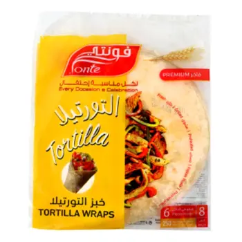 Fonte Premium White Tortilla Wraps 250g