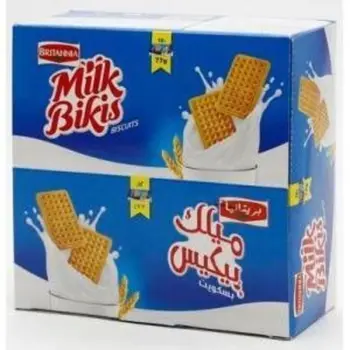 Britannia Milk Bikis Biscuits 12x77g