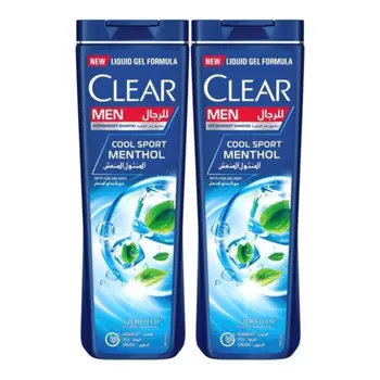 Clear Men Menthol Anti-Dandruff Shampoo 2x350ml