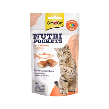 Gim Cat Nutri Pockets Salmon Cat Treats 60g