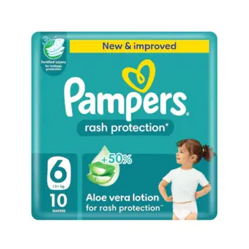 Pampers Rash Protection Taped Diapers 10 Pieces