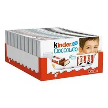 Kinder Milk & Cocoa Chocolate Bar 10x100g