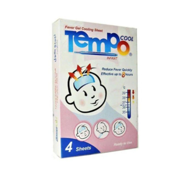 Tempo Cool Fever Gel Sheets for Infants 4 Pack