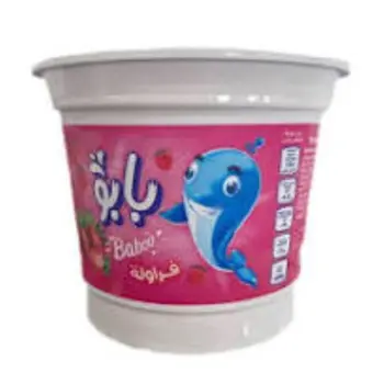 السعودية بابو آيس كريم بالفراولة  120مل