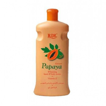 ار دي إل لوشن لتبييض اليدين والجسم بالبابايا 600 مل