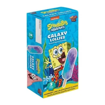 Spongebob Squarepants Galaxy Ice Lollies 5x50g