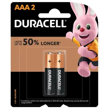 Duracell AAA Alkaline Batteries 2 Pieces
