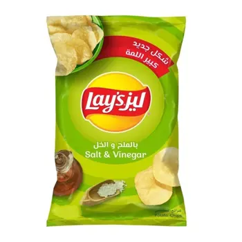 Lay's Salt & Vinegar Potato Chips 155g
