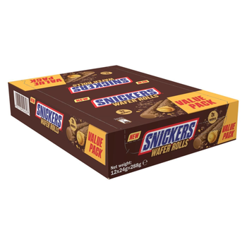 Snickers Peanut Rolls Wafer 12×24g