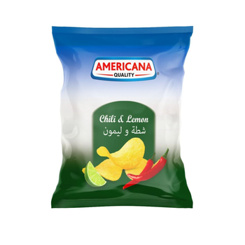 شرائح بطاطس امريكانا بالشطة والليمون 25×13جرام