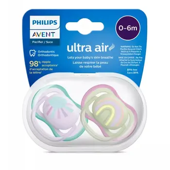 Philips Avent Orthodontic Pacifier BPA-Free 2 Pieces