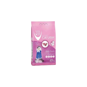فان كات رمل للقطط برائحة البيبي باودر 10كيلو