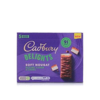 Cadbury Delights Hazelnut Soft Nougat 5x22g