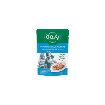 Oasy Tuna & Anchovies Cat Food 70g