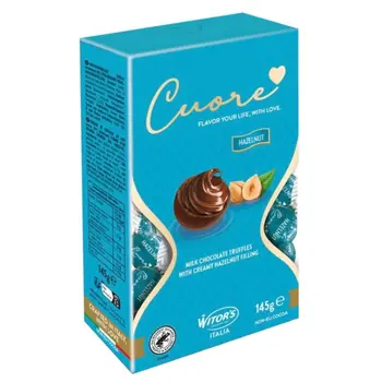 Witor's Cuore Hazelnut Milk Chocolate Truffles 145g