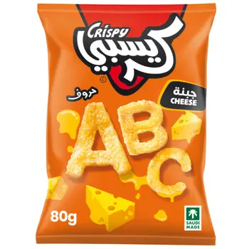 كريسبي حروف بالجبن 80جرام