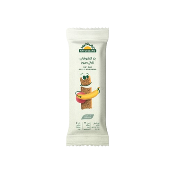 Natureland Apple & Banana Oat Bar 6x20g