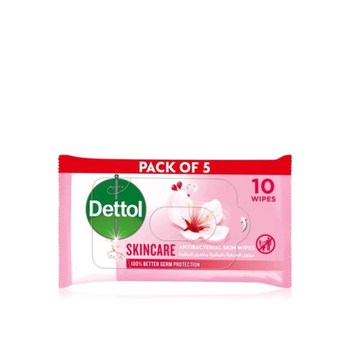 Dettol Skincare Antibacterial Skin Wipes 10 Wipes