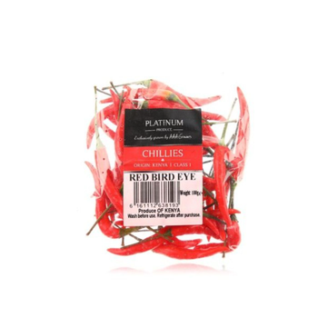 Platinum Red Bird Eye Chili Kenya 100g