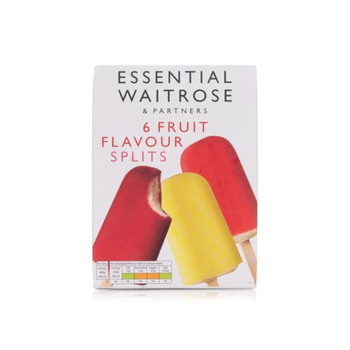 Waitrose Essential Fruit Splits 6x73ml