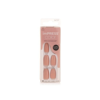 Kiss imPRESS Nude Coffin Press-on Nails Medium
