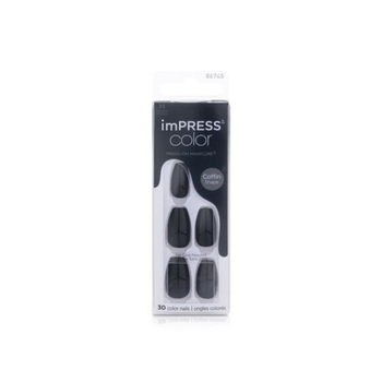 Kiss imPRESS Black Coffin Nails 30 Pieces