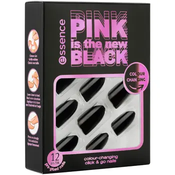 Essence Pink Is The New Black Colour-Changing Nails 12 Pieces