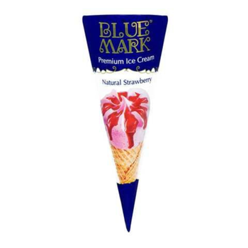 Fadeco Blue Mark Strawberry Cone Ice Cream 120ml