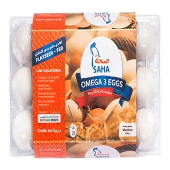 صحة بيض غني بأوميغا 3 كبير 15قطعة