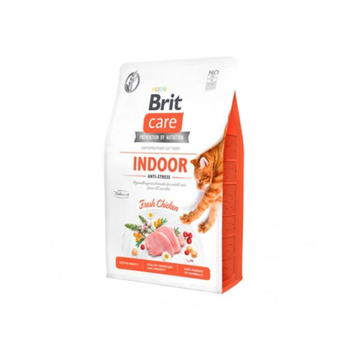 بريت كير طعام جاف للقطط المنزلية البالغة مضاد للتوتر بالدجاج 2 كيلو