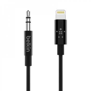 Belkin Black Aux iPhone 15 Connector 1m