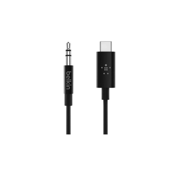 Belkin Black Aux iPhone 15 Connector 2m