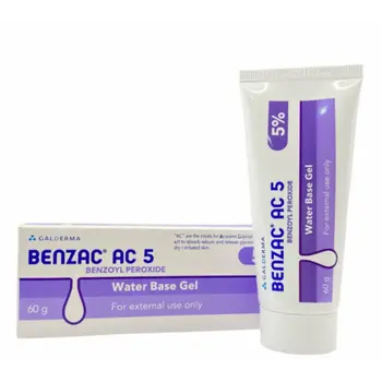 Benzac AC Benzoyl Peroxide Gel 5% 60g