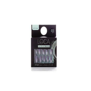 Loca One Minute Manicure Coffin Shape Nails 24 Pack