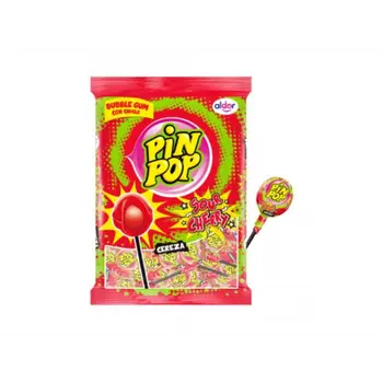 Pinpop Sour Cherry Candy 48 Pieces