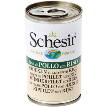 Schesir Chicken Fillets with Rice Wet Cat Food 140g